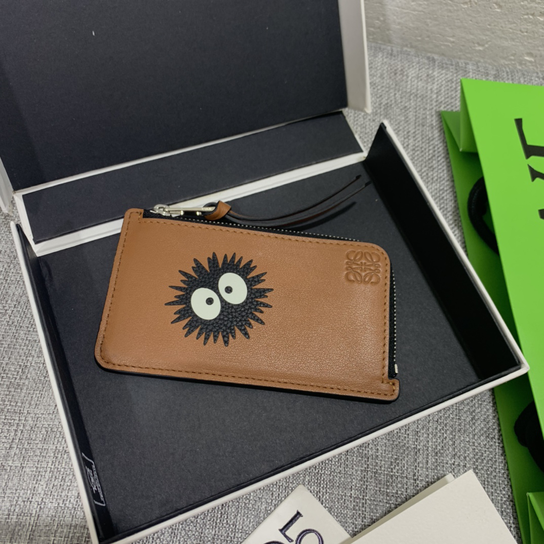 [TOP] LOEWE  Card Holder 13*7.5 cm - Brown