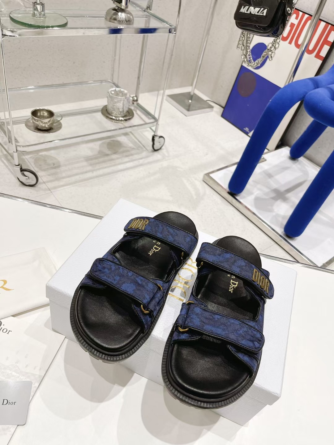 [TOP] Christian Dior Sandals - Black - 711 Luxury