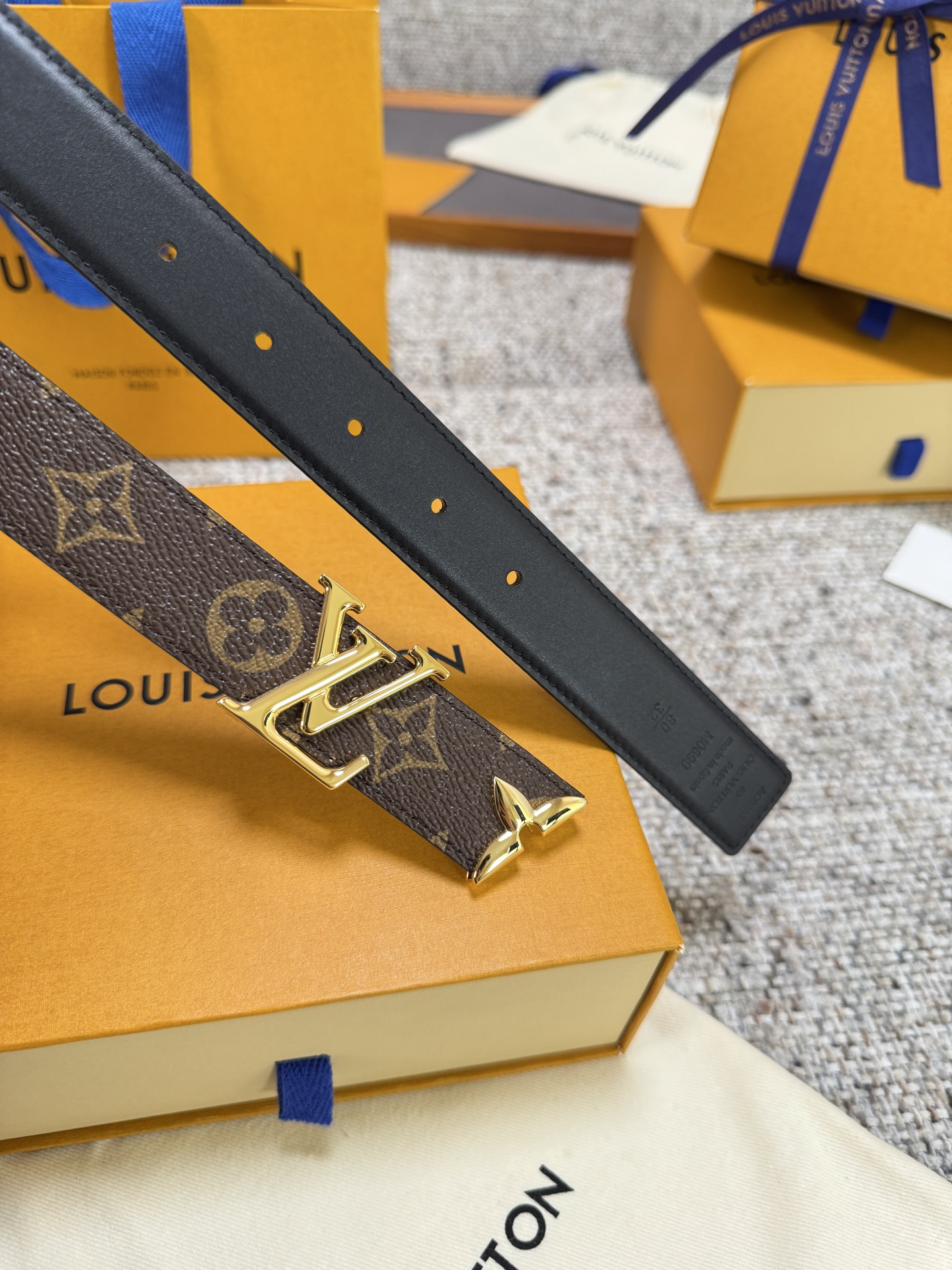 [TOP] Louis Vuitton LV Belt 3 cm - Brown - 711 Luxury