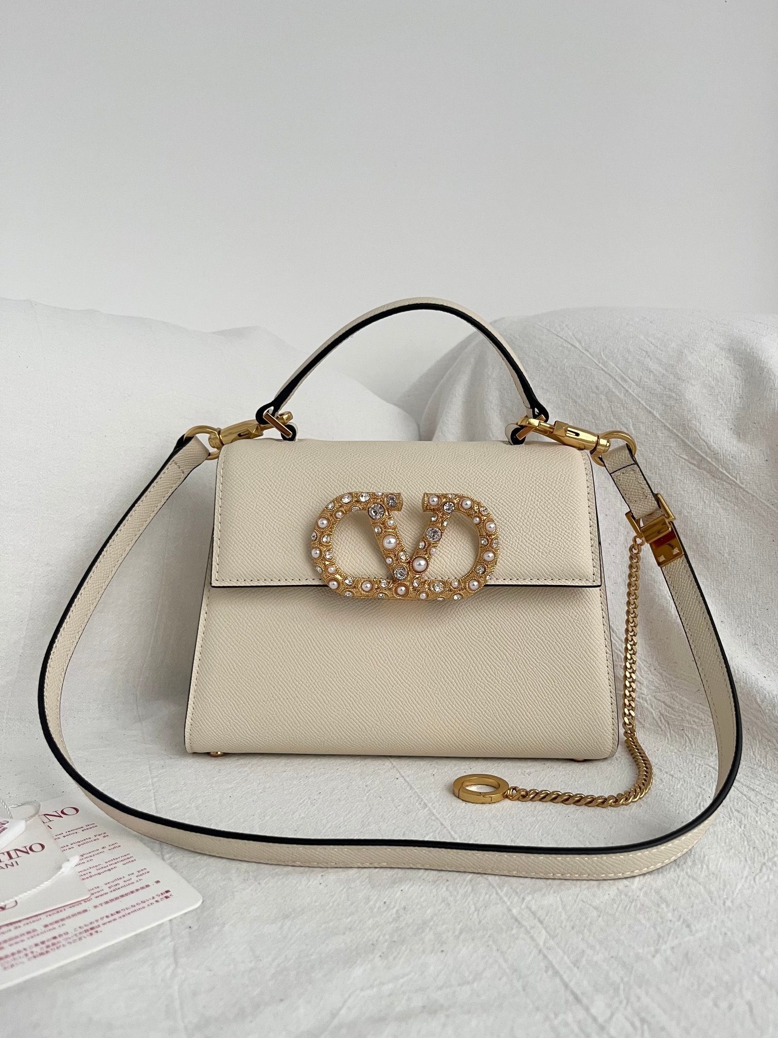 [TOP] VALENTINO Garavani Vsling  Bag 22x16x9cm - Beige