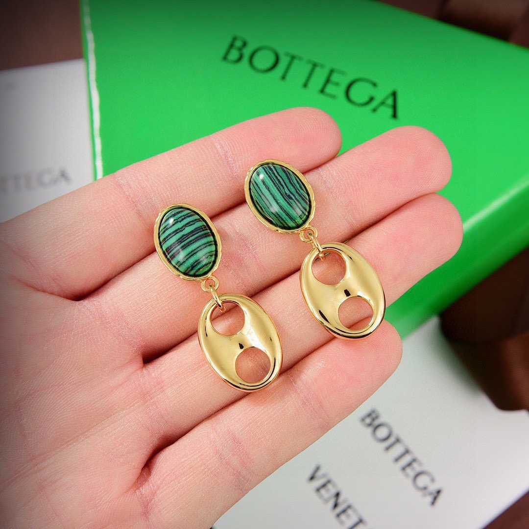 [TOP] Bottega Veneta BV Earring - Gold - 711 Luxury