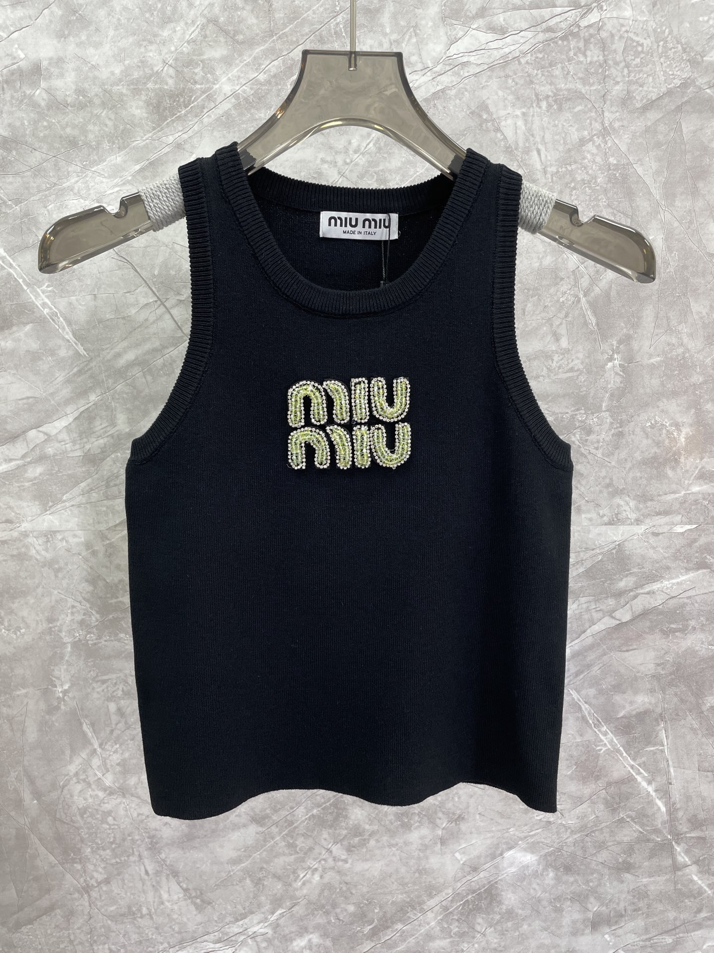[TOP] Miu Miu Vest - Black - 711 Luxury