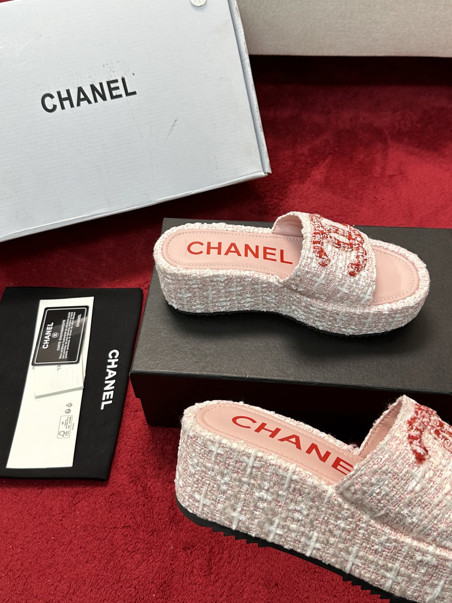 [TOP] CHANEL Sandals - Pink