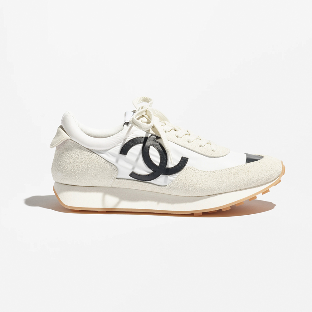 NIGO Chanel Sneakers Fabric & Suede Calfskin White & Black #nigo377666