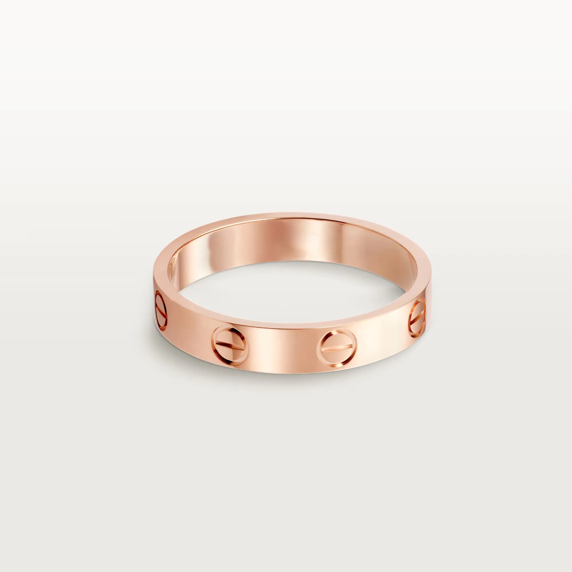 Carty Love Petite Lock Ring, Rose Gold, Small Model