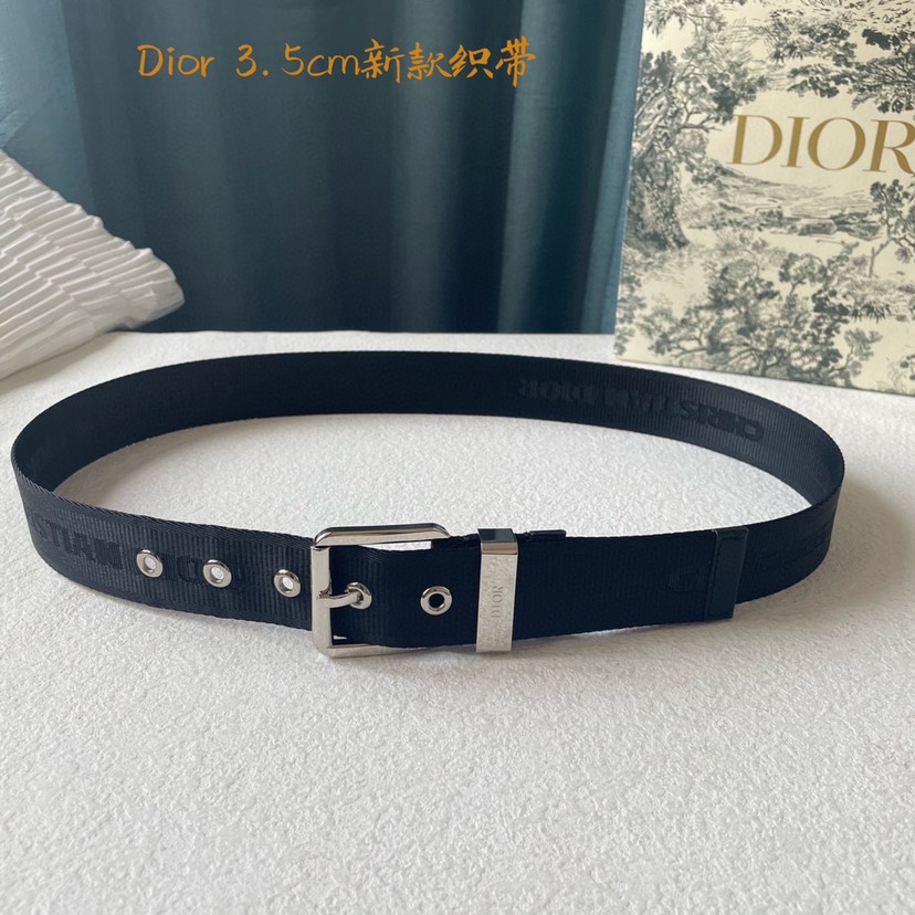 [TOP] Christian Dior Men's Belt Cowhide 35mm - Black - 711 Luxury