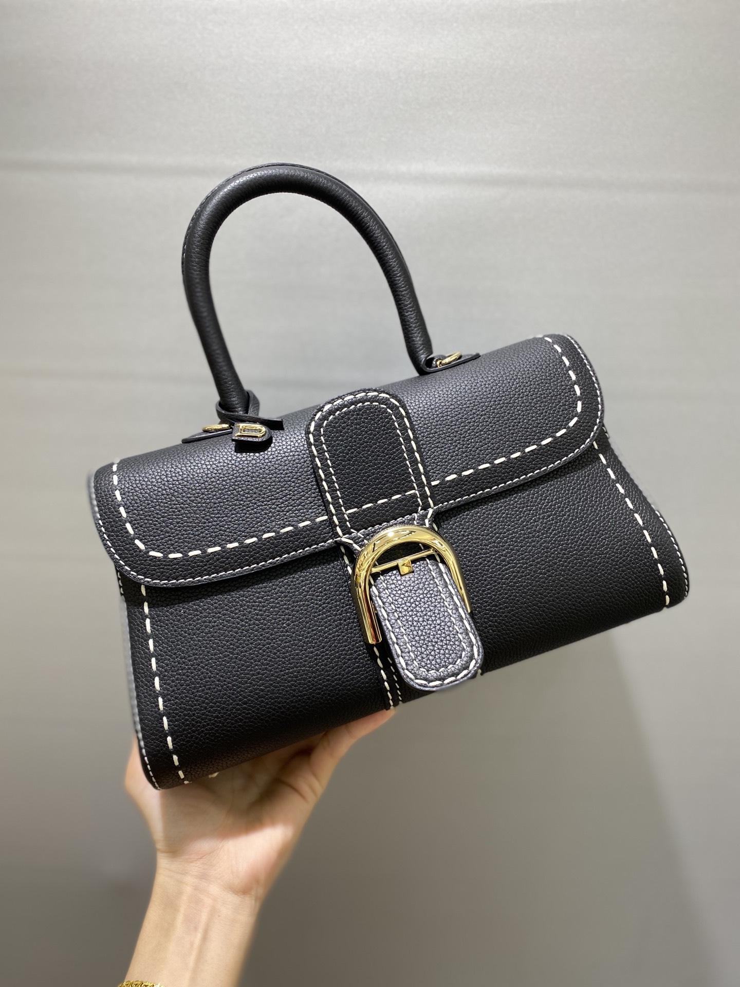 [TOP] Delvaux Brillant Bag 28*12*15.5cm - Black - 711 Luxury