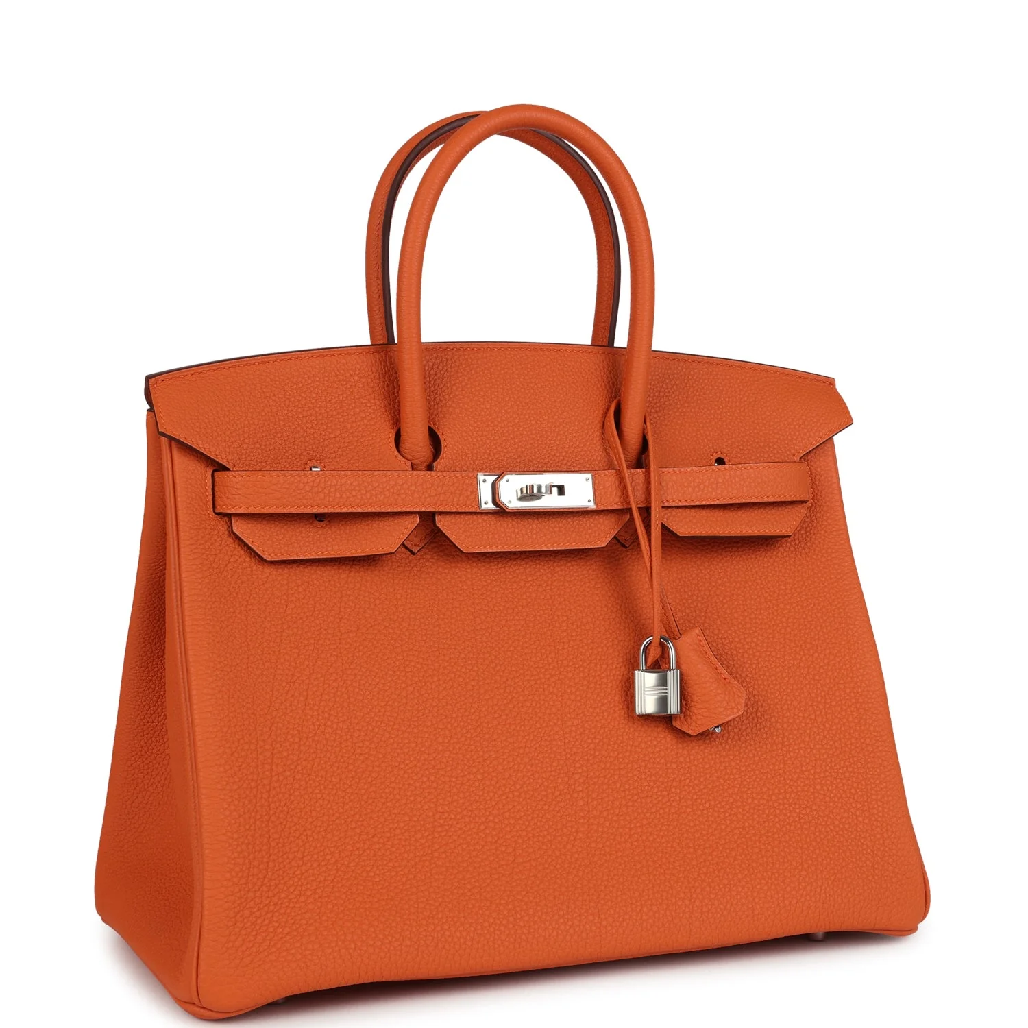 Hermes BirkinOrange Togo Palladium Hardware