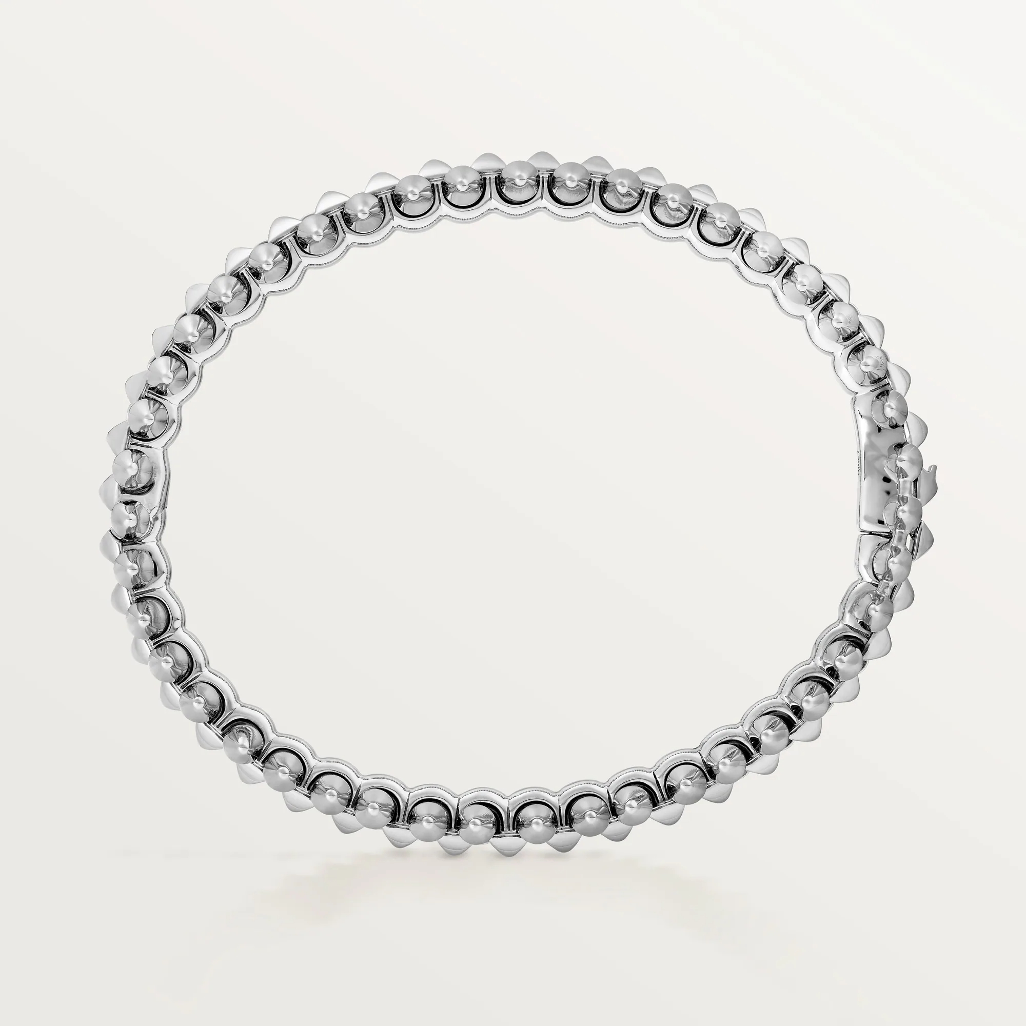 Carty Bullet Bracelet, White Gold, Medium Model