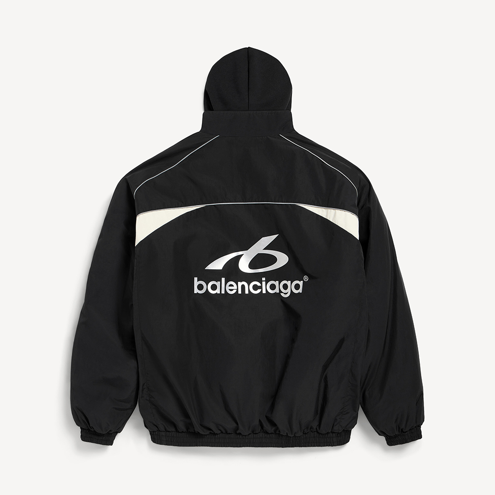 Balenciaga Clothing Balenciaga Bodies Hybrid Zip-up Outerwear Hoodie #378306 View 2 | Nigo Office