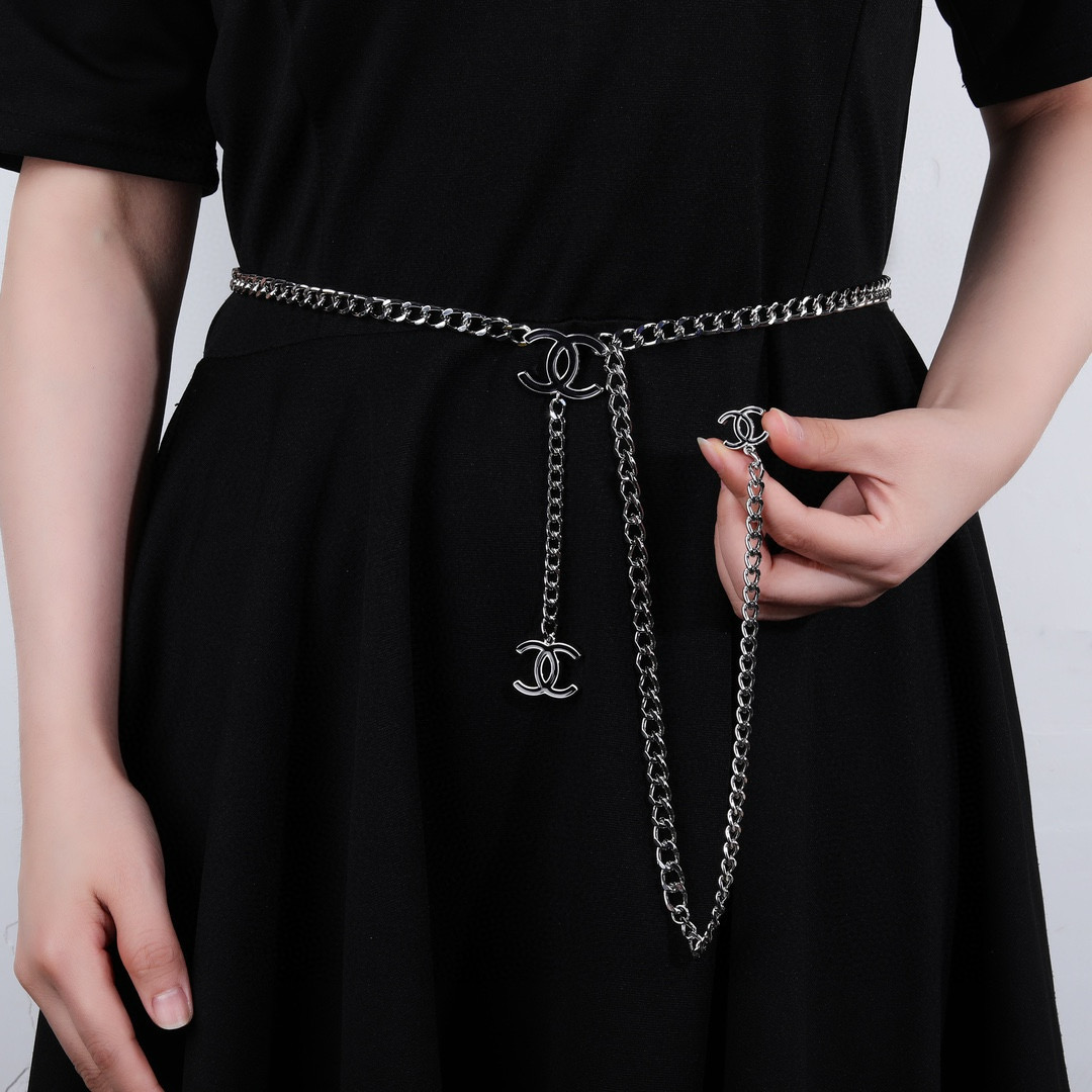[TOP] CHANEL Waist Chain - Sliver