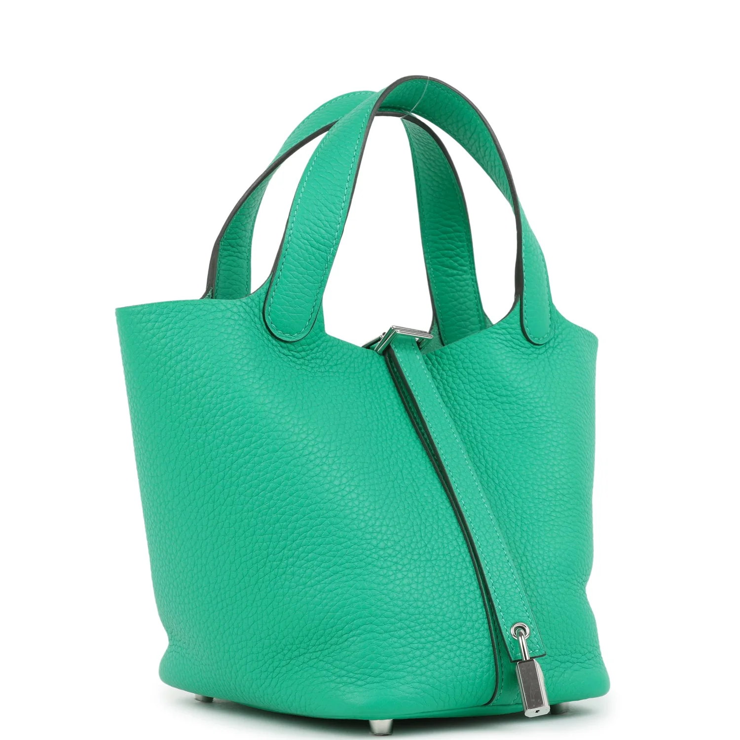 Hermes Picotin Lock  Menthe Clemence Palladium Hardware