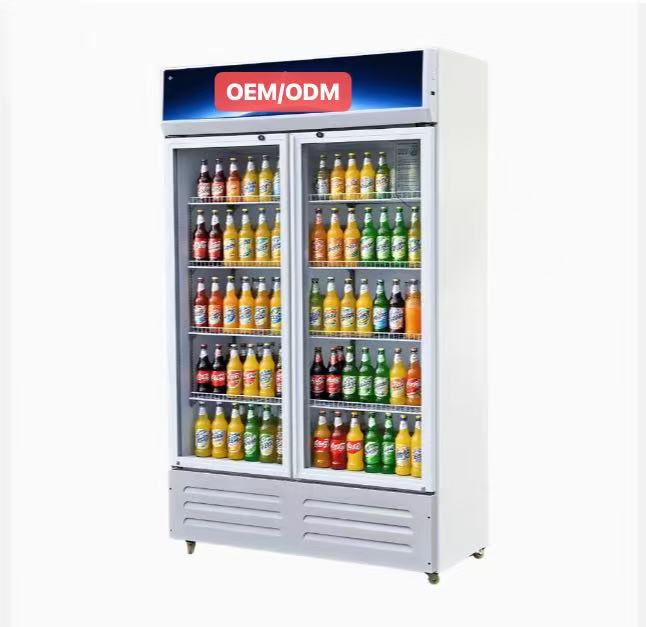 Double-door beverage display refrigerator/cooler-1.5CBM