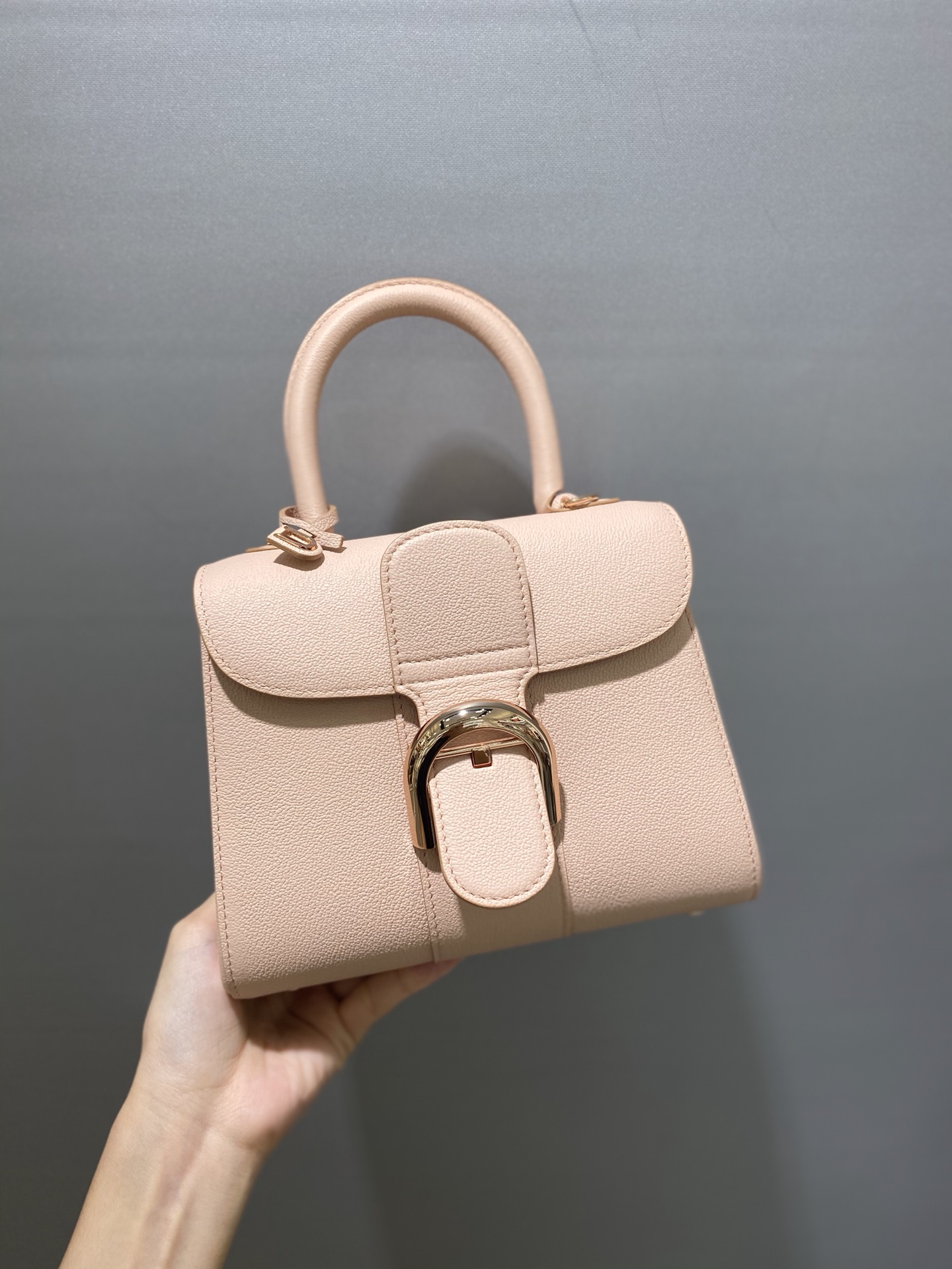 [TOP] Delvaux Brillant Bag Togo Leather 20x8x15.5cm - Pink - 711 Luxury