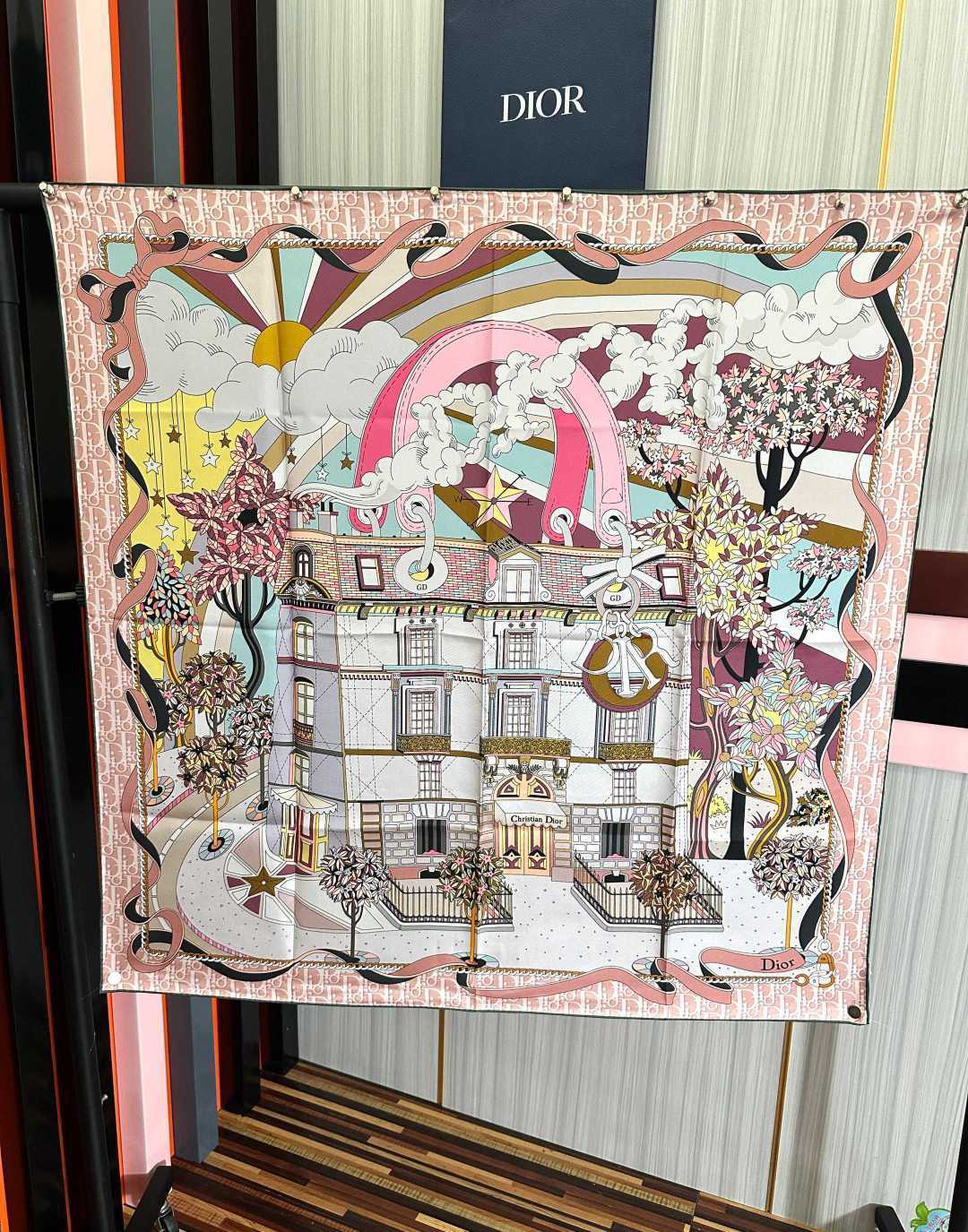 [TOP] Christian Dior Scarf 90x90cm - Pink - 711 Luxury