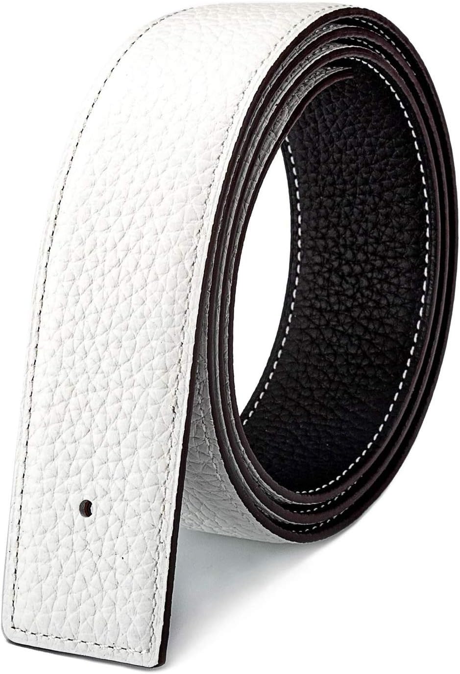 Vatee's Reversible Genuine Leather Belts For Men/Women Replacement Belt Strap Without Buckle 1.25/1.34/1.5 Wide