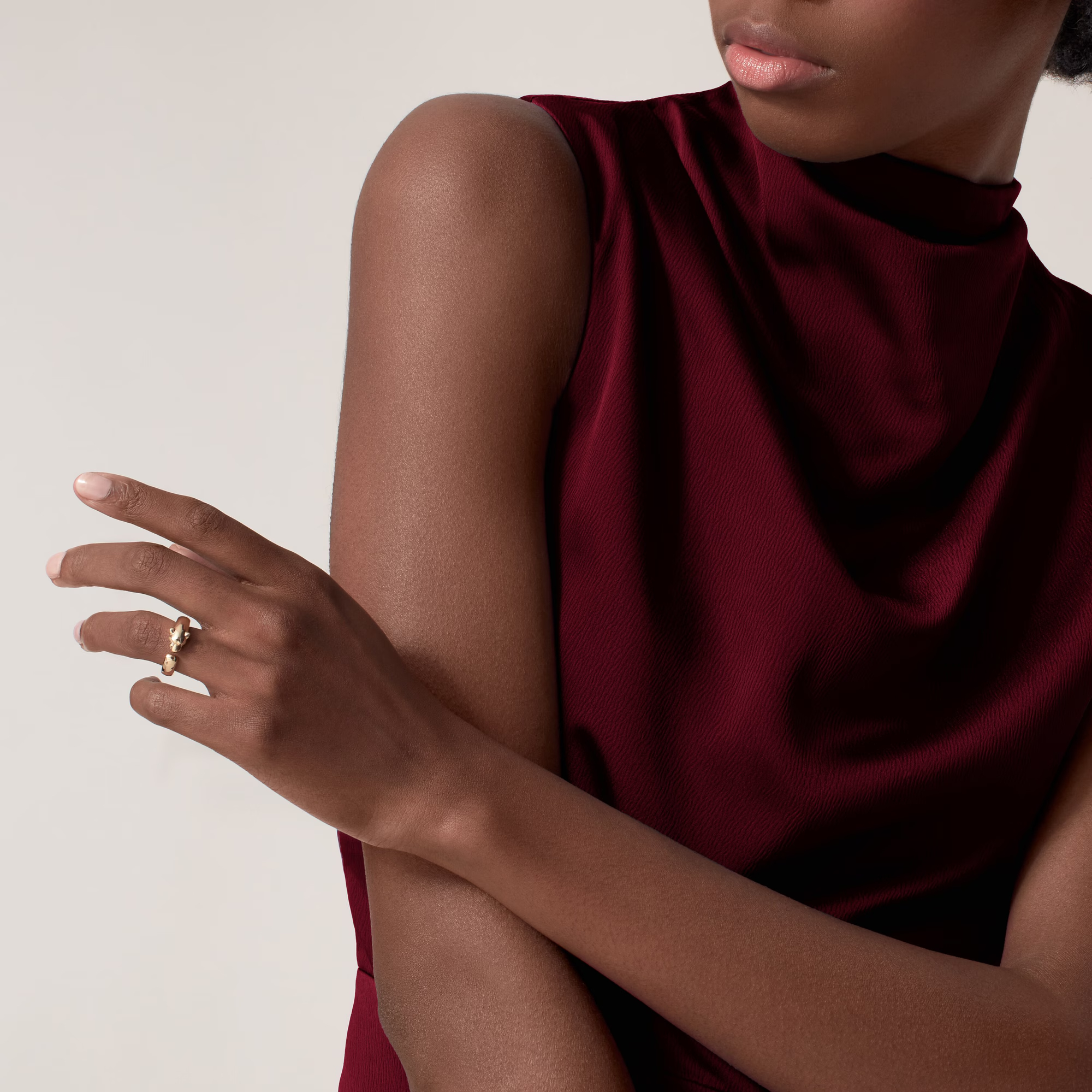 Carty Panther Pure Ring, Yellow Gold, Small Model