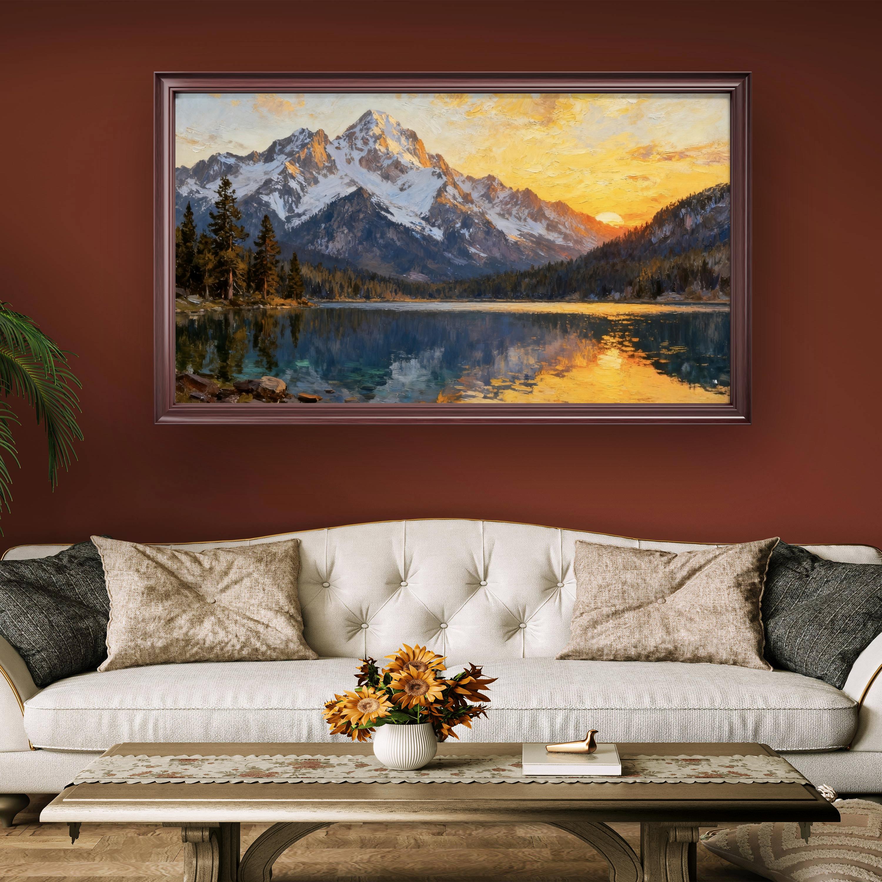 Mountains in Evening Light