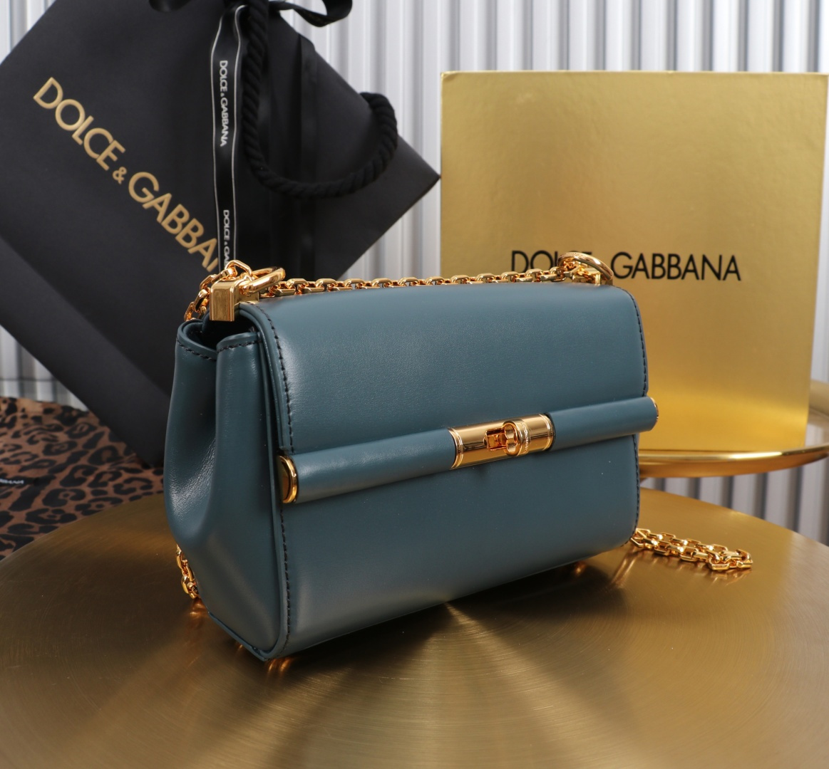 [TOP] Dolce & Gabbana D&G Shoulder Bag 18x10.6x7cm - Haze Blue - 711 Luxury