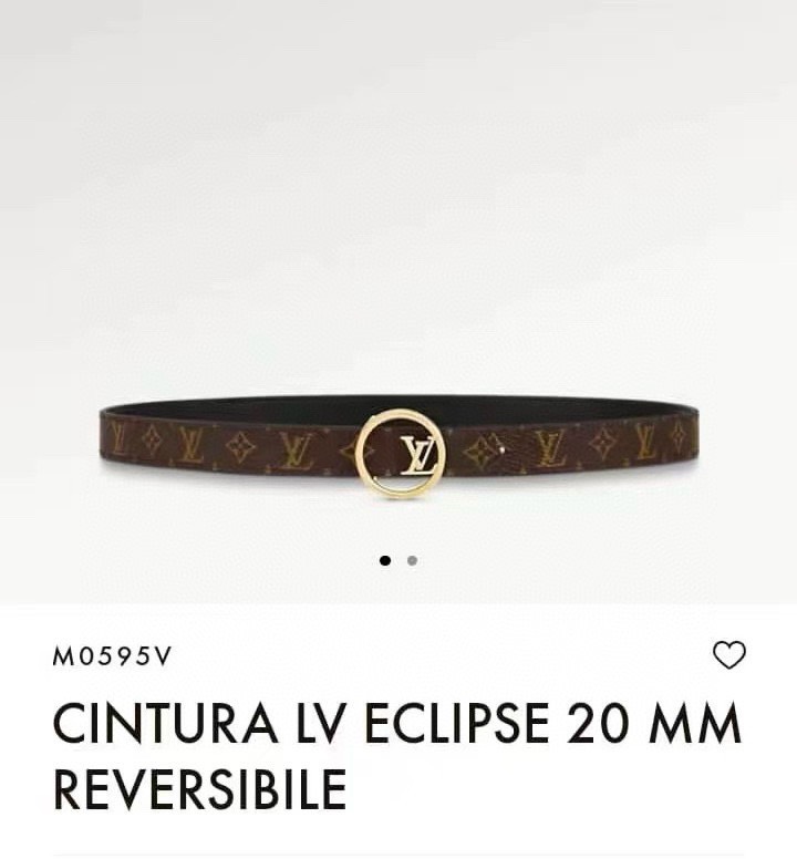 [TOP] Louis Vuitton LV Belt Calfskin 2cm - Brown - 711 Luxury