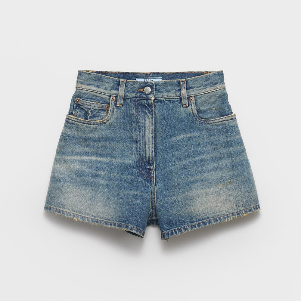 PRADA Navy Denim Shorts #382443