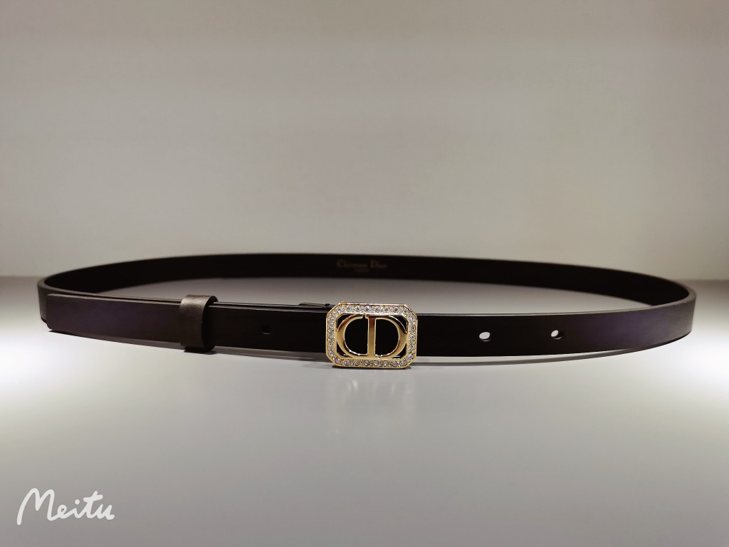 [TOP] Christian Dior Belt Cowhide 15mm - Black - 711 Luxury