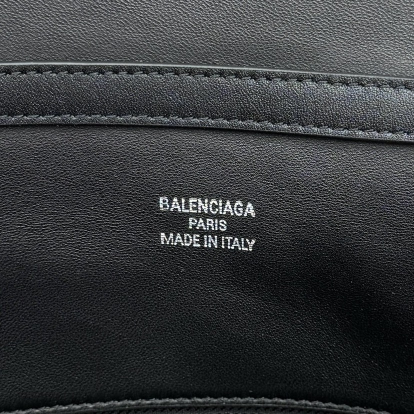 [TOP] BALENCIAGA Rodeo Bag 40x30x13cm - Black & SHW - 711 Luxury