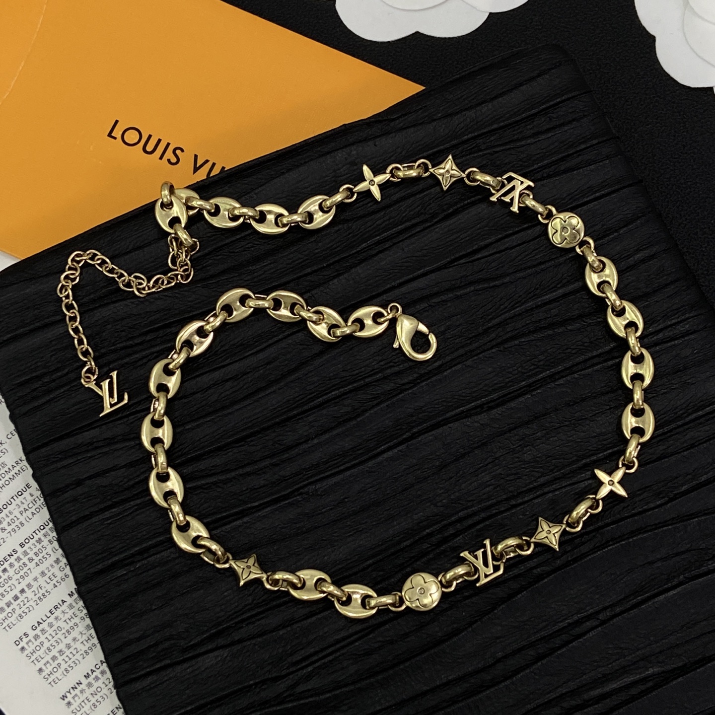 [TOP] Louis Vuitton LV Bracelet + Necklace - Gold - 711 Luxury