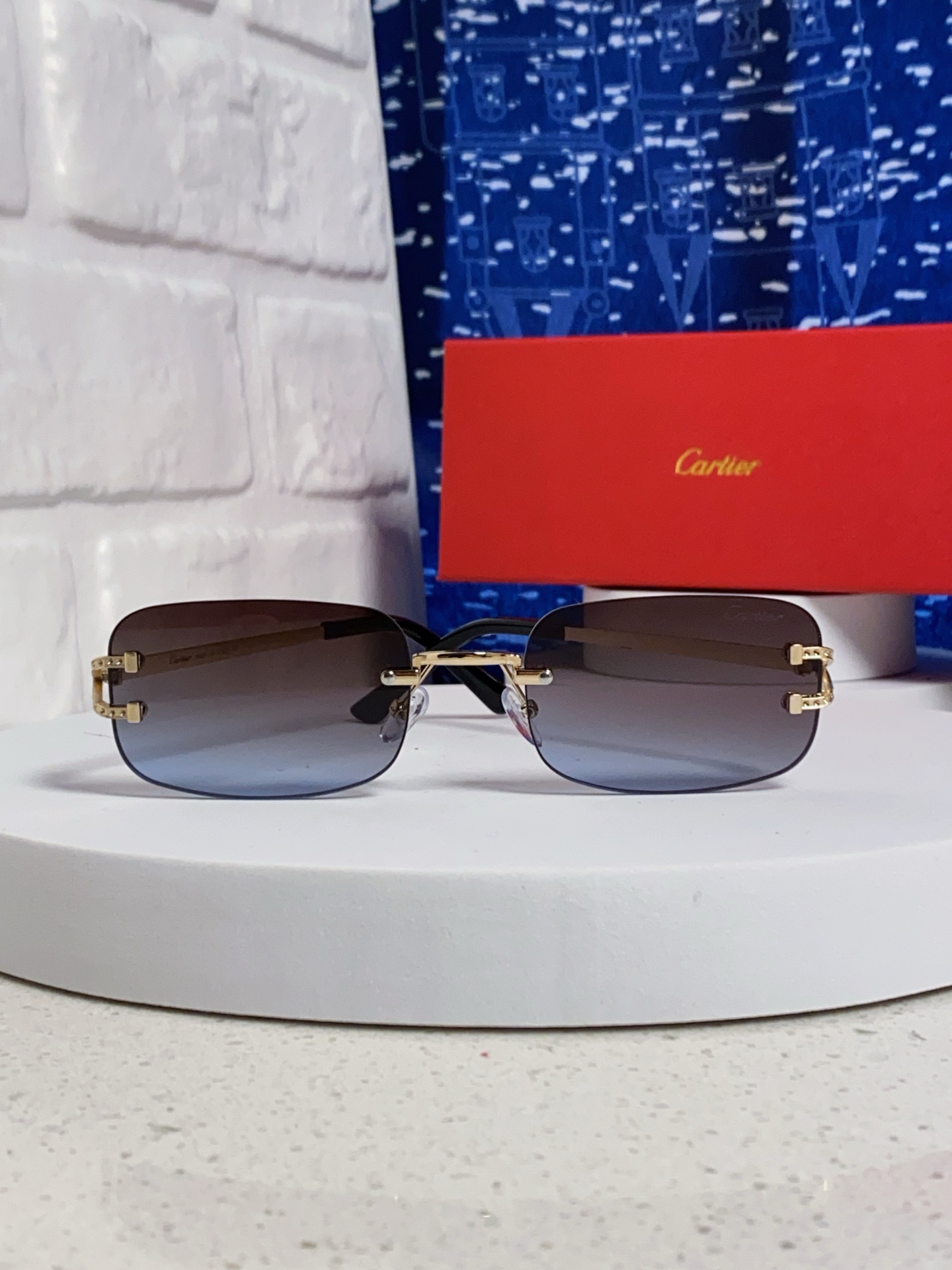 [TOP] Cartier Sunglasses - Gold - 711 Luxury