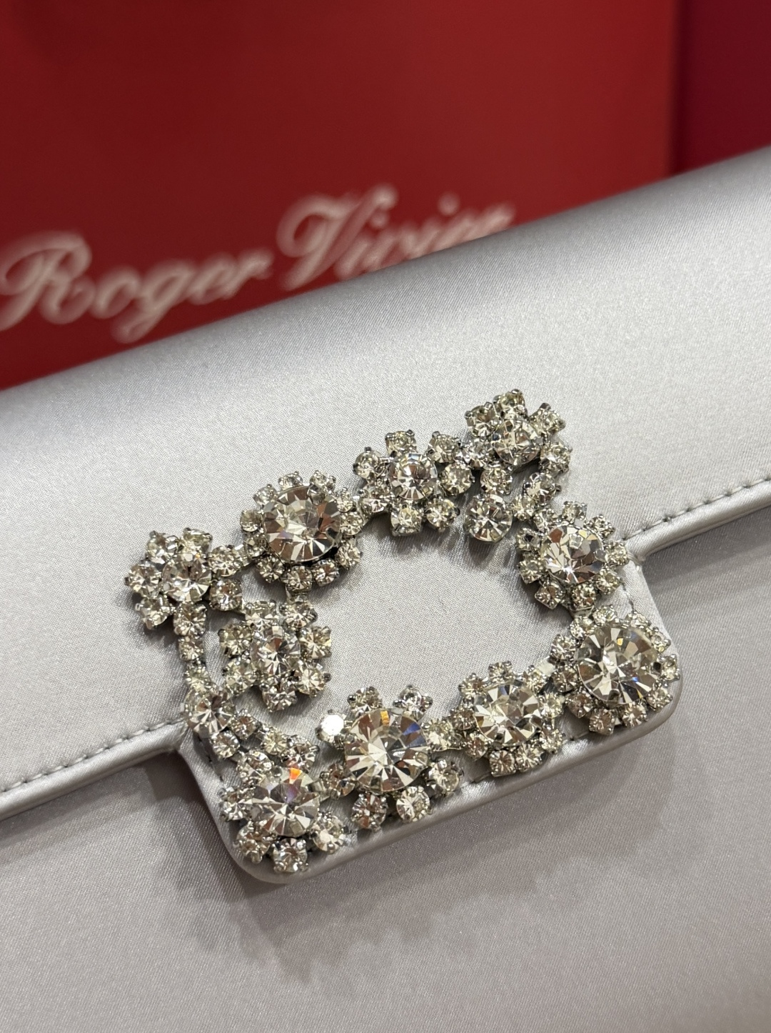 [TOP] ROGER VIVIER Diamond Bag 24-13-3 CM - Sliver - 711 Luxury