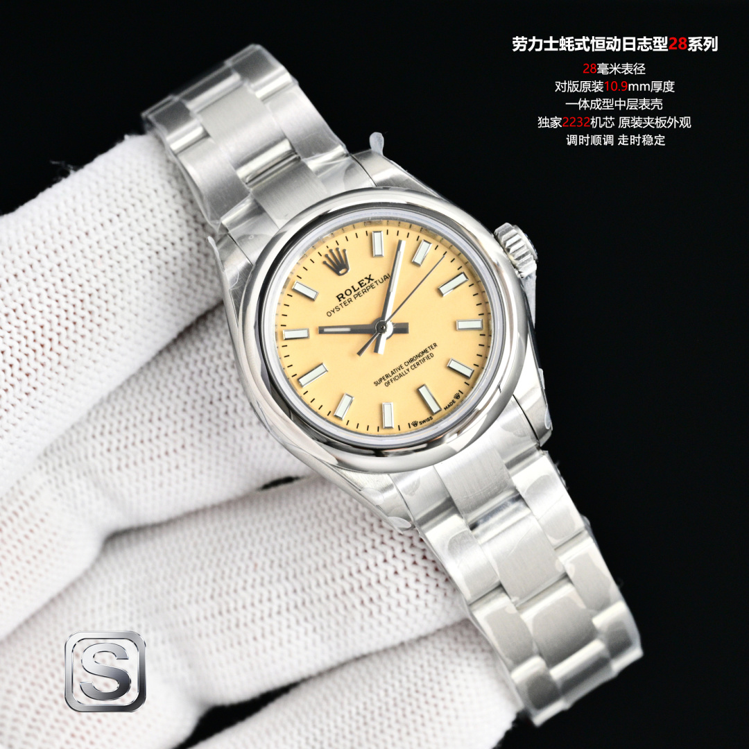 [TOP] ROLEX Watch 28mm - 2 Colors
