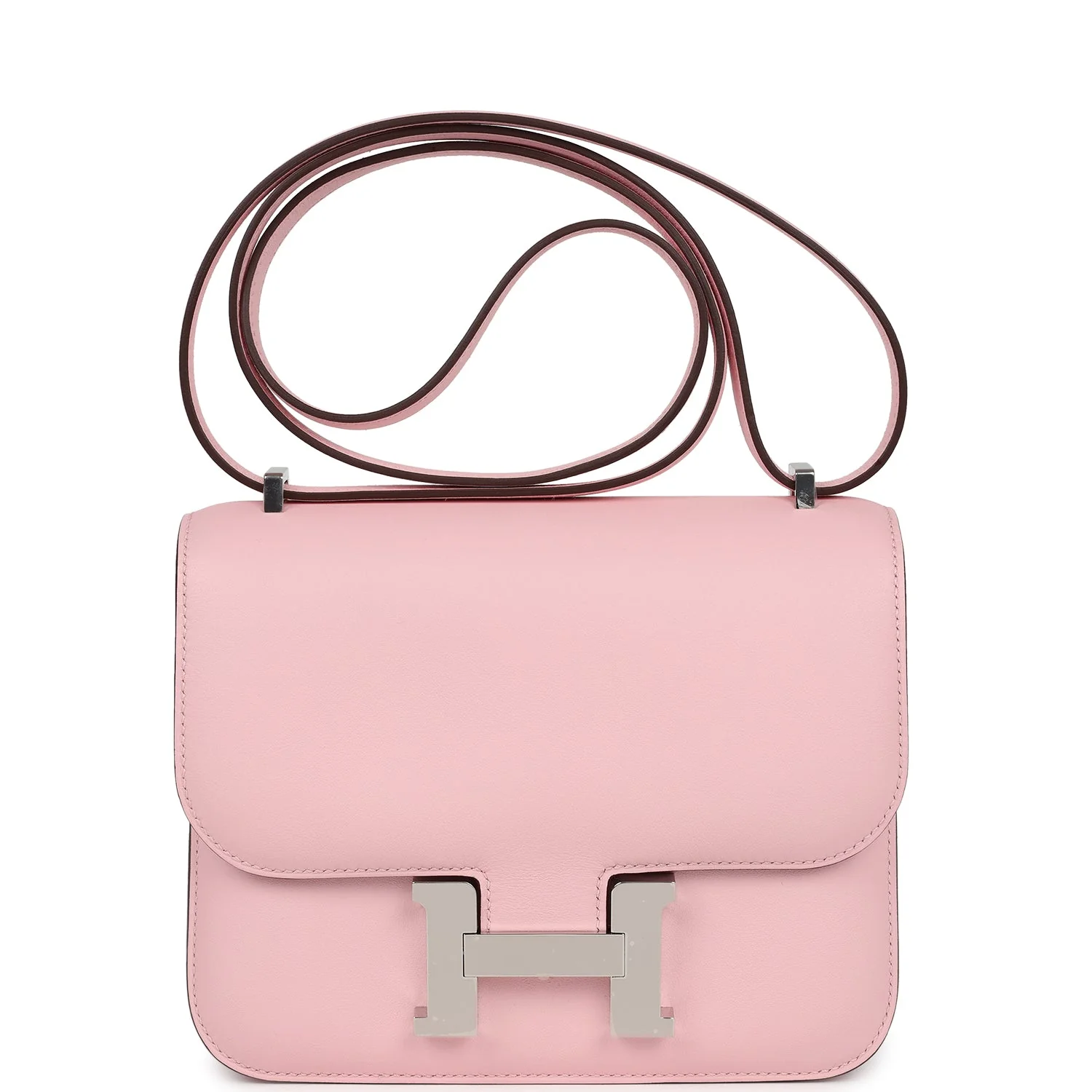 Hermes Constance Rose Sakura Swift Palladium Hardware