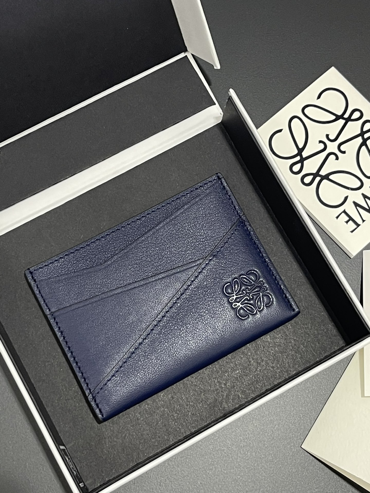 [TOP] LOEWE  Card Holder 10.5*7.5cm - Blue