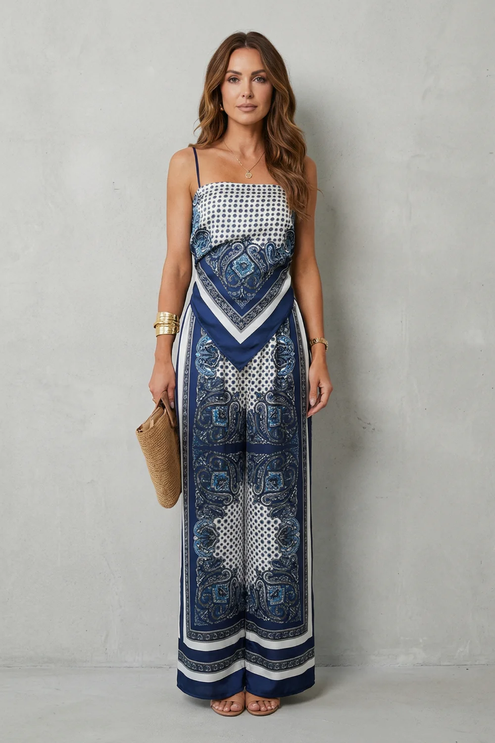 Zafloria – Ornate printed flow – Two piece set