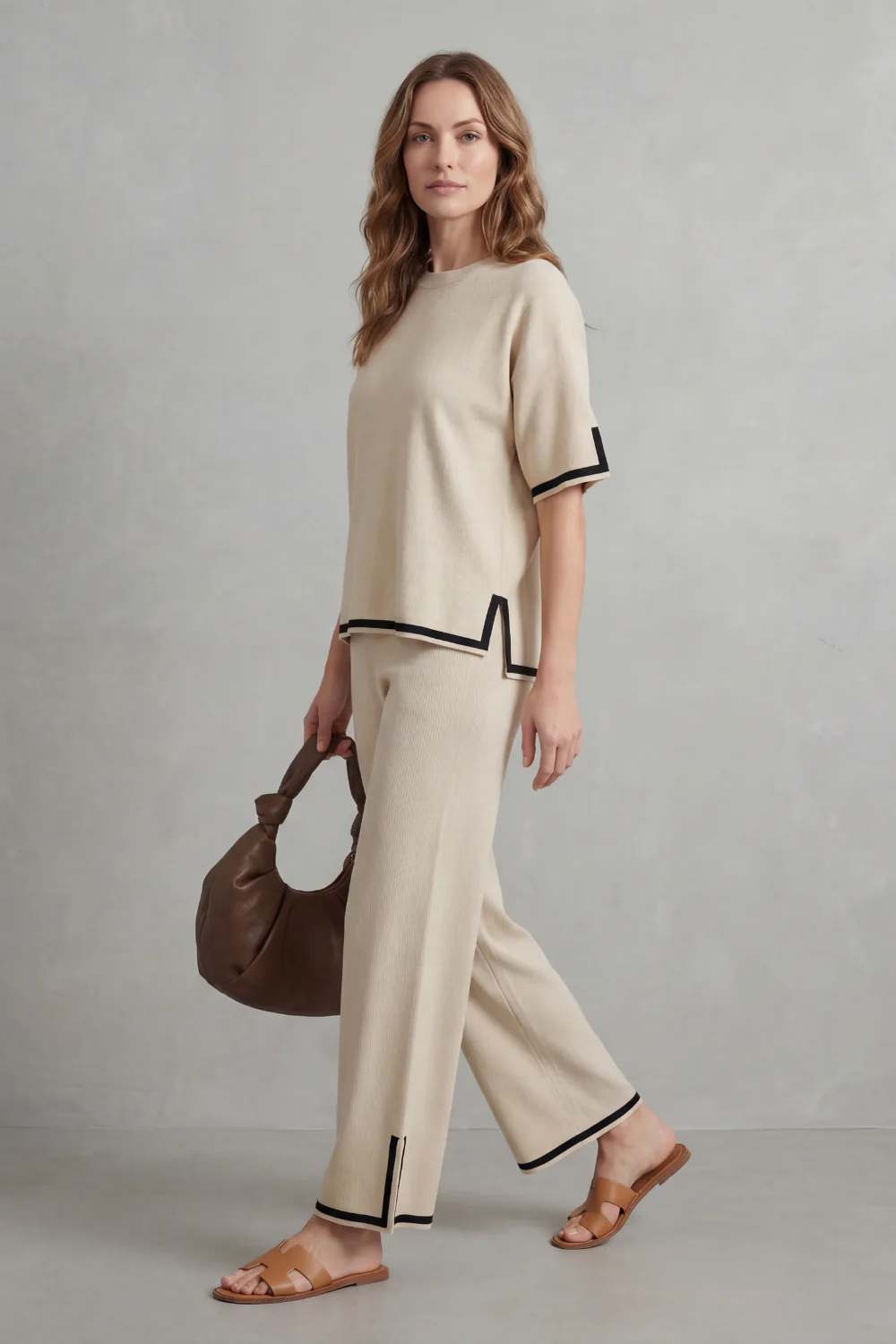 Jeah – Chic Contrast Trim – Lounge Set