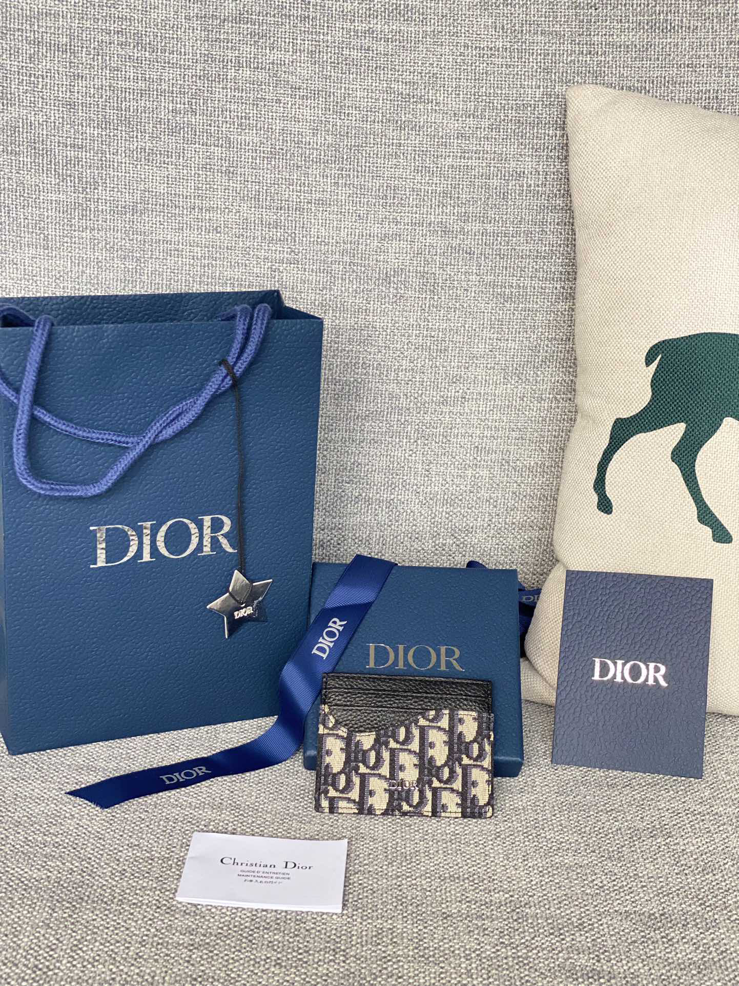 [TOP] Christian Dior Card Holder - Black - 711 Luxury