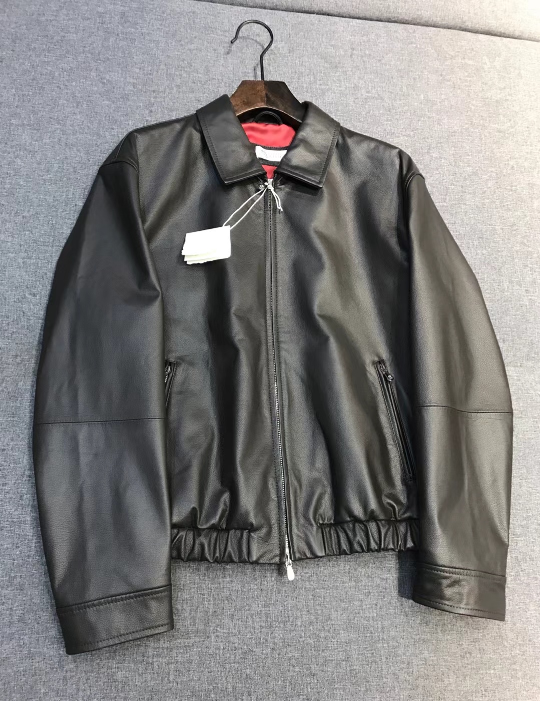 Brunello Cucinelli Clothing Brunello Cucinelli Perforated Nappa Leather Bomber Jacket #394988 View 2 | Nigo Office