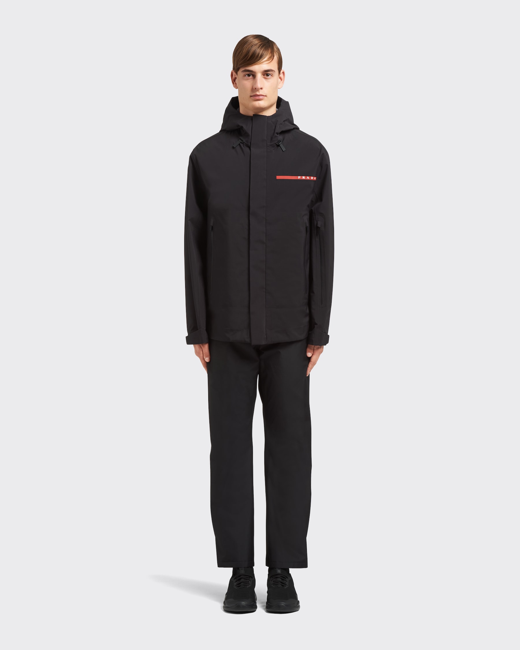 Prada black Clothing PRADA Black Extreme-tex Windbreaker #396729 View 2 | Nigo Office
