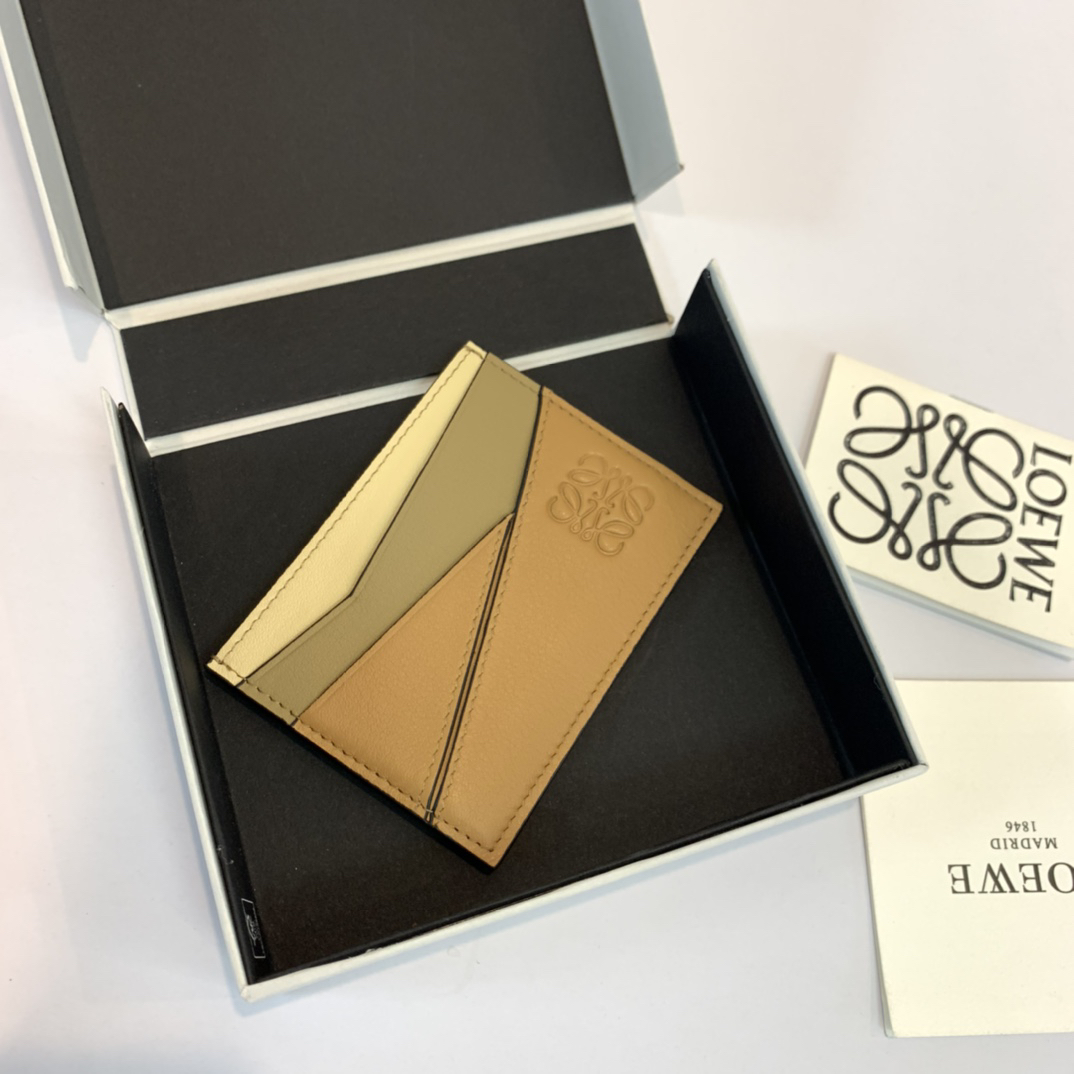 [TOP] LOEWE Card Holder 10.5*7.5cm - Brown