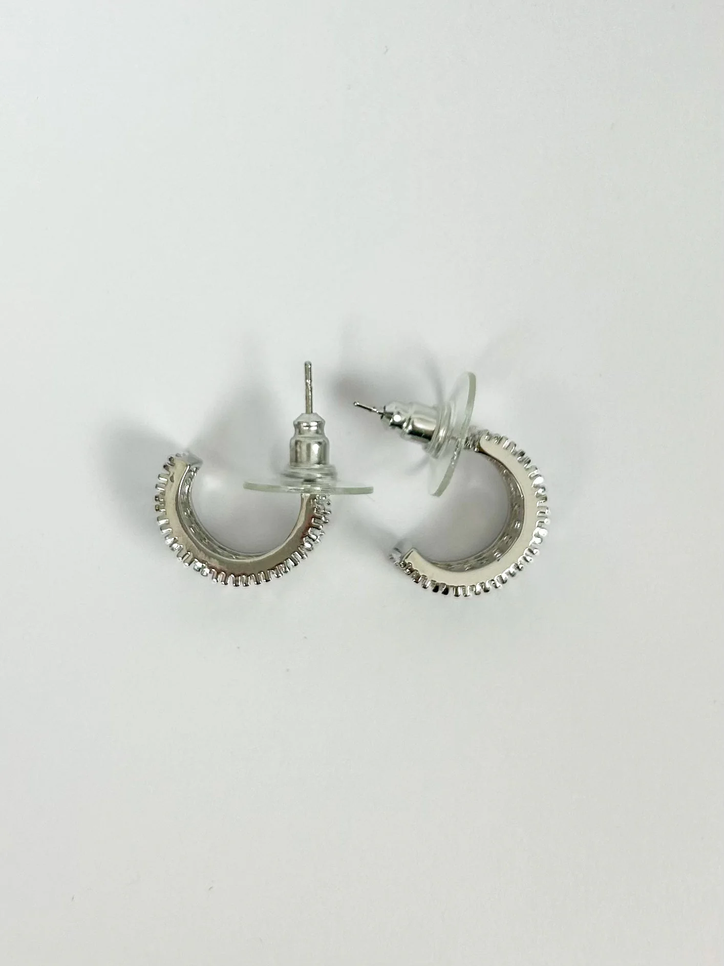 Diamonté Chunky Thick Earrings (2 Colours)