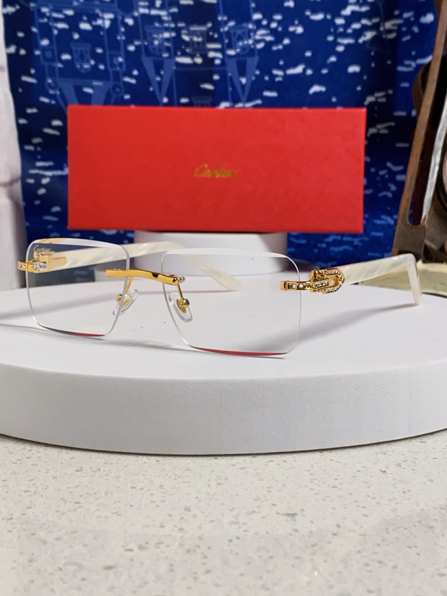 [TOP] Cartier Sunglasses - Gold - 711 Luxury