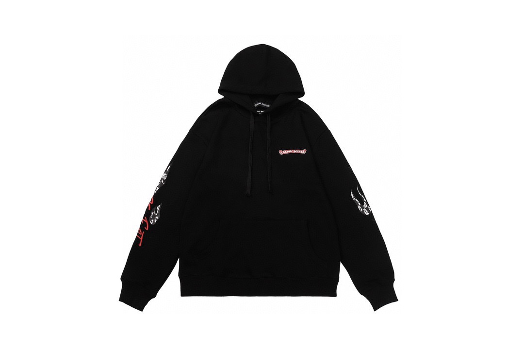 [TOP] CHROME HEARTS Hoodie - Black - 711 Luxury