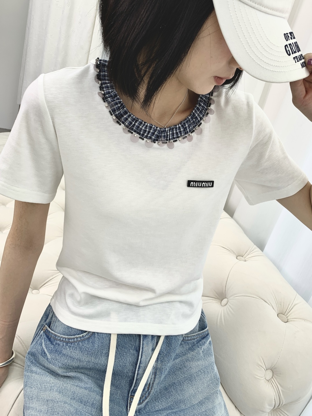 [TOP] Miu Miu  T-shirt - White