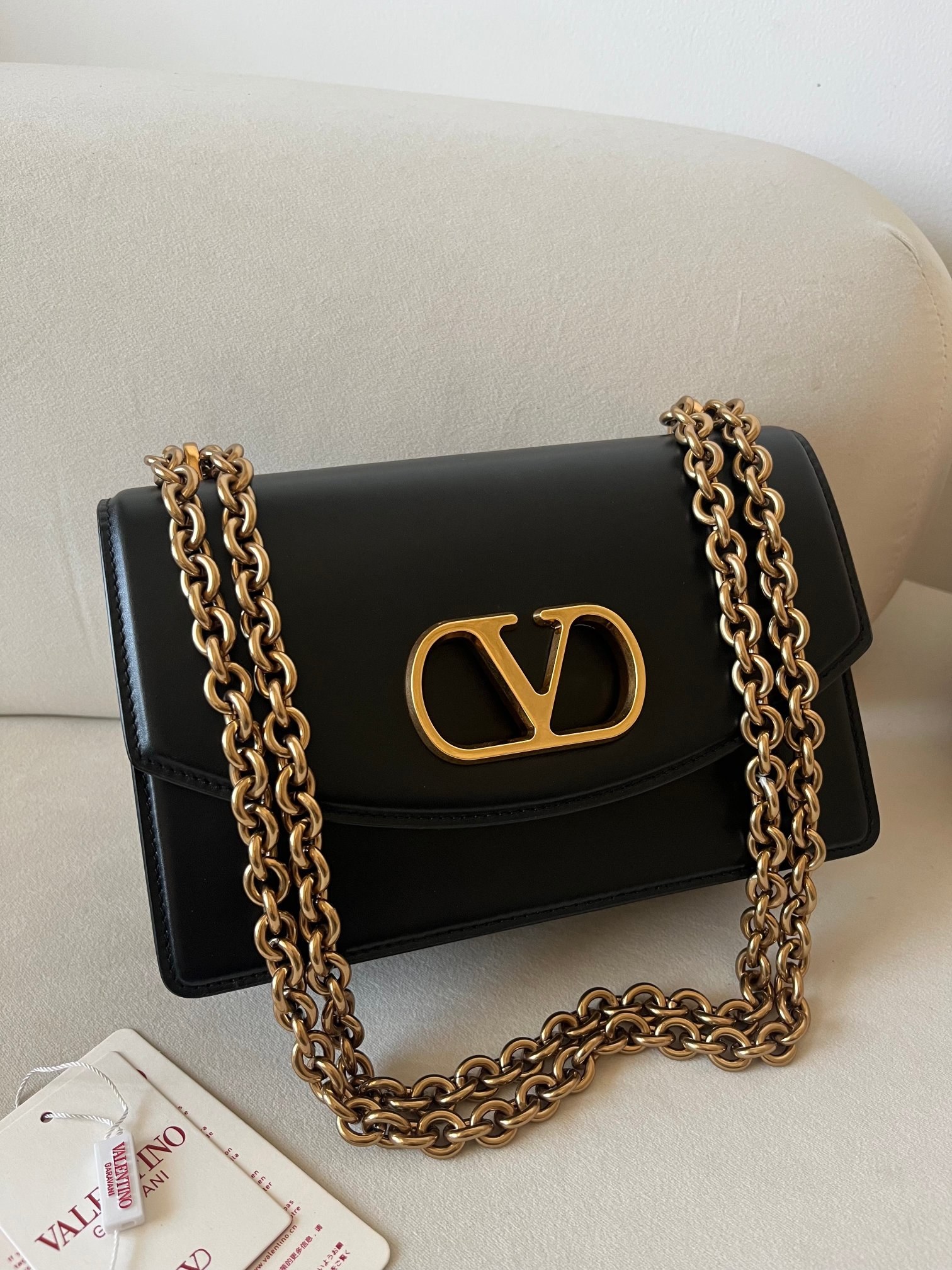 [TOP] VALENTINO GARAVANI VAIN  Bag   24 X 16 X  8 cm - Black