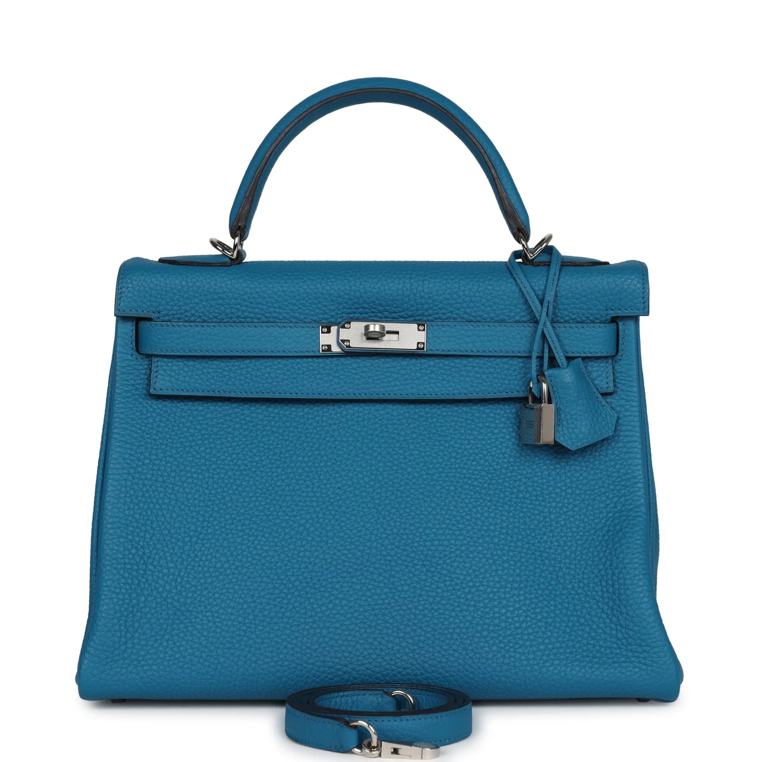 Hermes Kelly Retourne 3 Cobalt Clemence Palladium Hardware