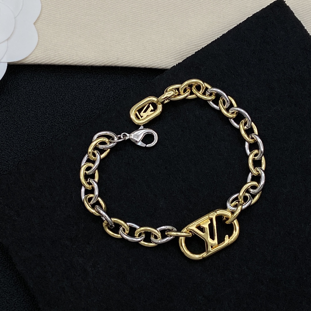 [TOP] Louis Vuitton LV Bracelet - Gold