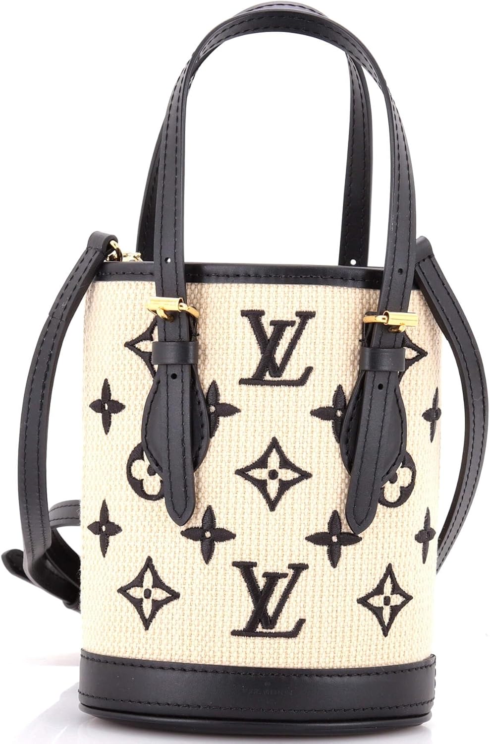 Louis Vuitton, Pre-Loved Bucket Bag By The Pool Monogram Raffia Nano, Neutral