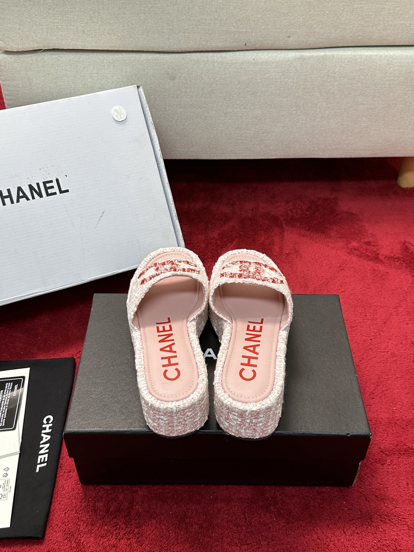 [TOP] CHANEL Sandals - Pink