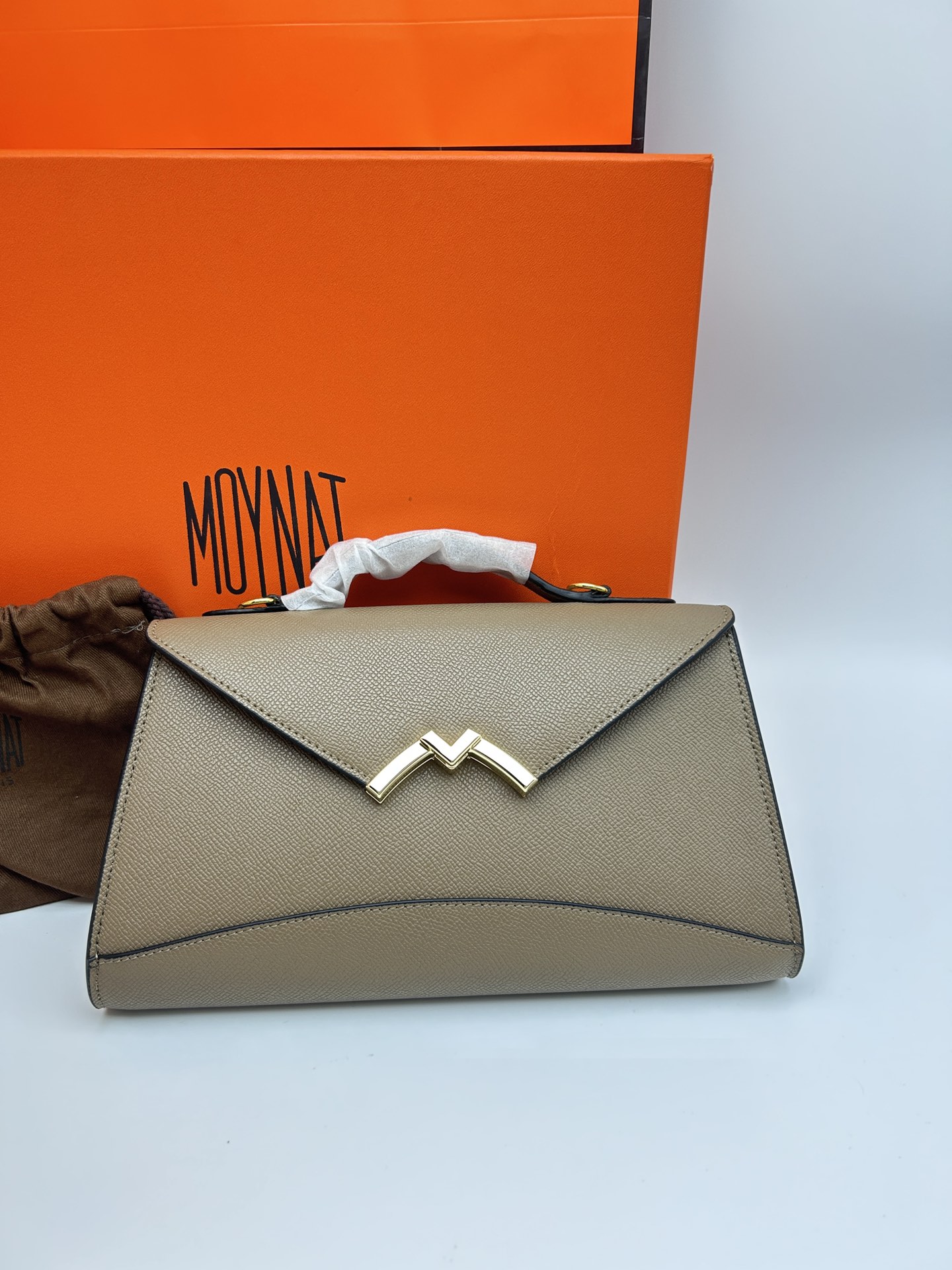 [TOP] MOYNAT Gabrielle Bag Cowhide 26x16x4cm - Gray - 711 Luxury