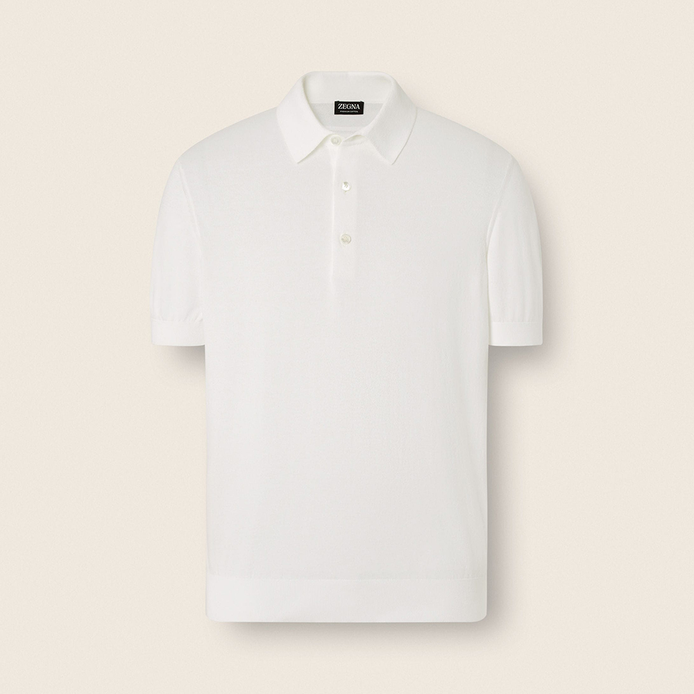 Designer Clothing Zegna Premium Cotton Polo Shirt #393763 View 2 | Nigo Office